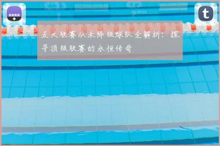 五大联赛从未降级球队全解析:探寻顶级联赛的永恒传奇